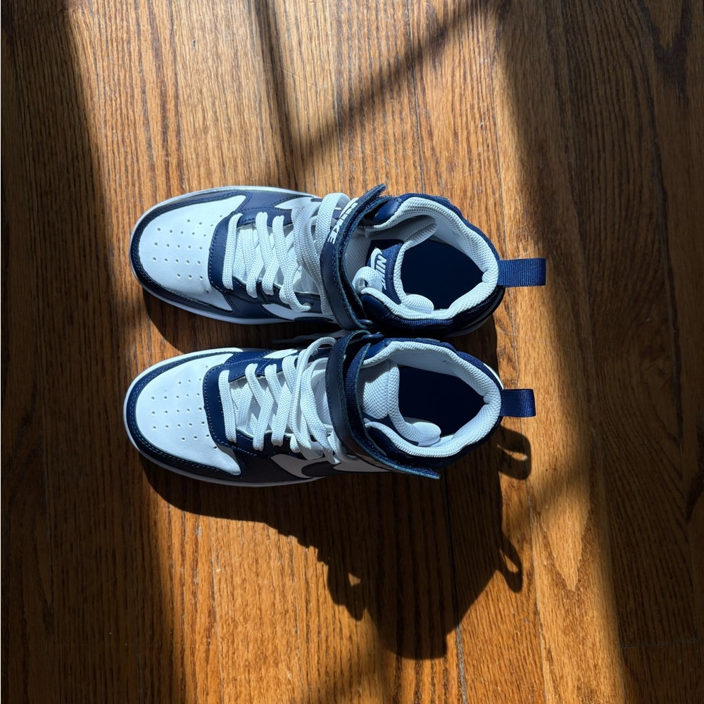Nike High-Top Sneakers - Navy and White